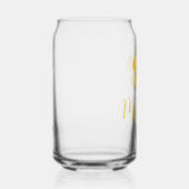 Personalized glass in the shape of a can, floral  (Droite)