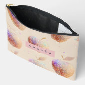 Personalized Glitter Apple Sparkle Fruit Pastel  Etui (Open)