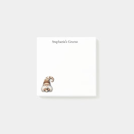 Personalized Gnome Post-It Notes