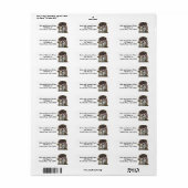 Personalized Gnome Return Address Labels (Full Sheet)