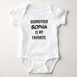 Personalized Godmother is My Favorite  Romper