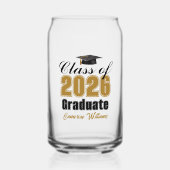 Personalized Gold Black Class of 2026 Graduation (Recto)