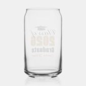 Personalized Gold Black Class of 2026 Graduation Blikvorm Glas (Achterkant)