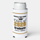 Personalized Gold Class of 2026 Graduation Party (Seltzer Voorkant)