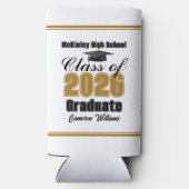 Personalized Gold Class of 2026 Graduation Party (Achterkant)