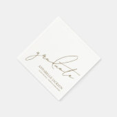 Personalized Gold Graduation Servet (Hoek)