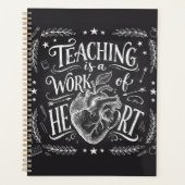 Personalized Gold Spiral Teacher Planner  (Devant)
