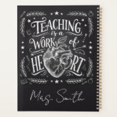 Personalized Gold Spiral Teacher Planner  (Dos)