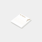 Personalized Gold Swallow for Homeschool parents Post-it® Notes (Schuin)