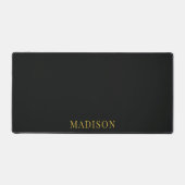 Personalized Gold Typography Name Black (Recto)