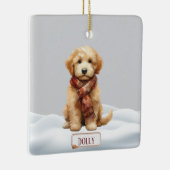 Personalized Golden Doodle Christmas Ornament (Rechts)