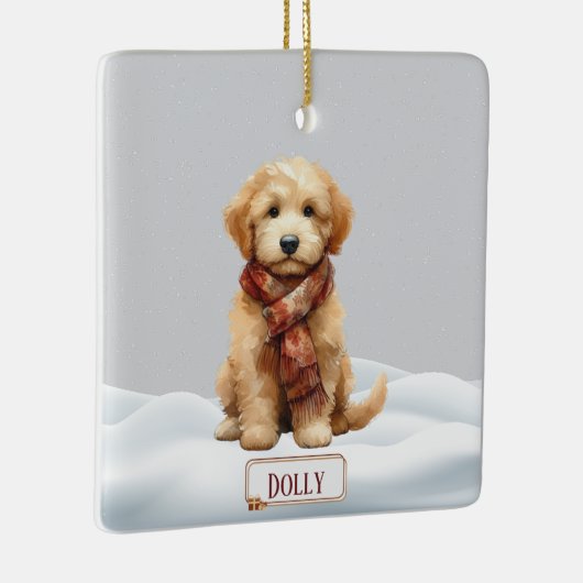 Personalized Golden Doodle Christmas Ornament (Rechts)