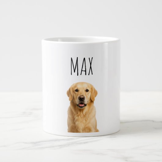 Personalized Golden Retriever Coffee Mug — "Max" N (Devant)