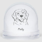Personalized Golden Retriever Dog Christmas (Arrière)