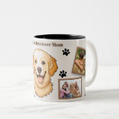 Personalized Golden Retriever Mom Mug - Custom (Devant droit)