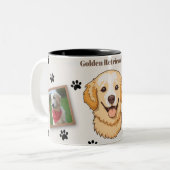 Personalized Golden Retriever Mom Mug - Custom (Devant gauche)