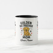 Personalized Golden Retriever Mom Mug - Custom Dog (Centre)