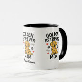Personalized Golden Retriever Mom Mug - Custom Dog Mok (Voorkant rechts)
