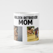 Personalized Golden Retriever Mom Mug - Custom Extra Grote Beker (Voorkant)