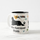 Personalized Golden Retriever Mom Mug  Custom Name (Devant gauche)