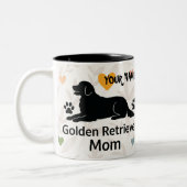 Personalized Golden Retriever Mom Mug  Custom Name (Gauche)