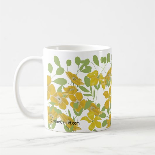Personalized Golden Whimsey Koffiemok (Links)