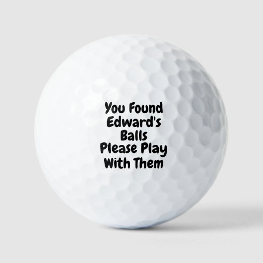 Personalized Golf Ball Funny Golfer Humor Custom Golfballen (Voorkant)