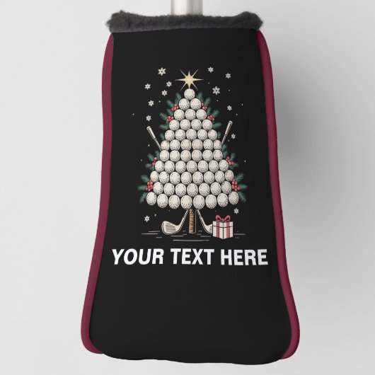 Personalized Golf Christmas Tree Equipment Family Golfheadcover (Draai 90)