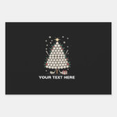 Personalized Golf Christmas Tree Equipment Family Inpakpapier Vel (Voorkant)