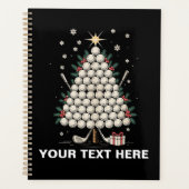 Personalized Golf Christmas Tree Equipment Family Planner (Voorkant)