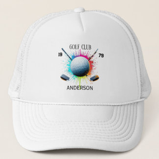 Personalized Golf Club Name Classic  Hat 2026 Trucker Pet