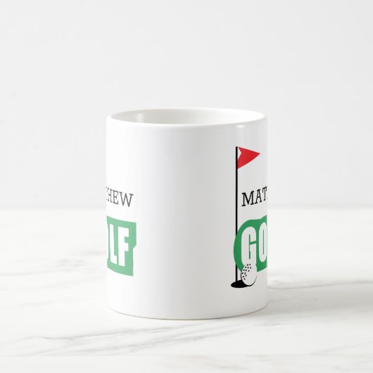 Personalized Golf Coffee Mug (Centre)