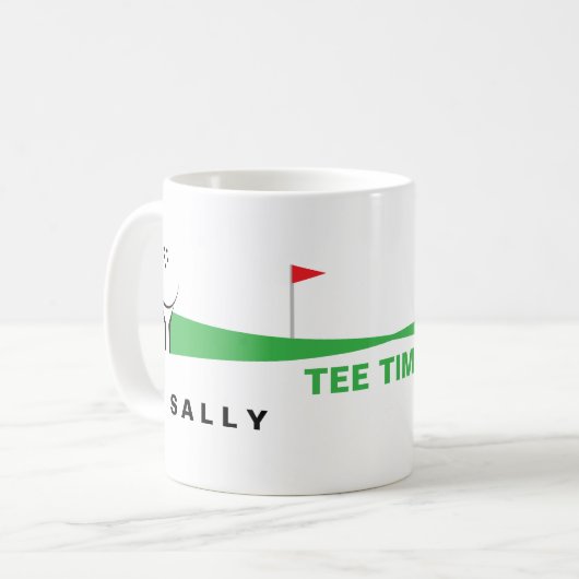 Personalized Golf Coffee Mugs (Devant gauche)