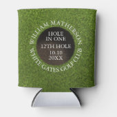 Personalized Golf Hole in One Award Blikjeskoeler (Voorkant)