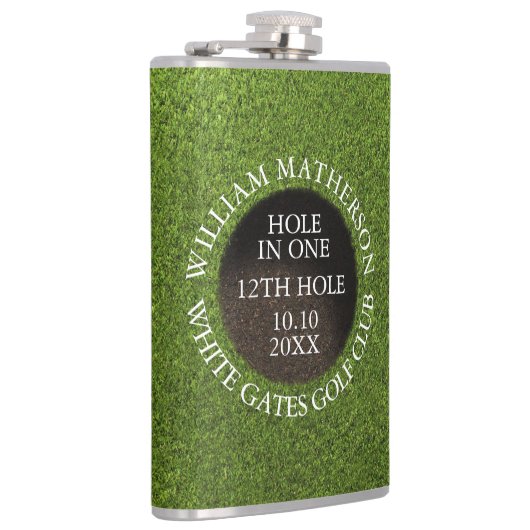 Personalized Golf Hole in One Award Heupfles (Rechts)