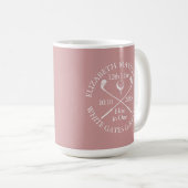 Personalized Golf Hole in One Dusty Rose Pink Koffiemok (Voorkant rechts)