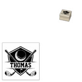 Personalized Golf Lover Rubberstempel (Gestempeld)