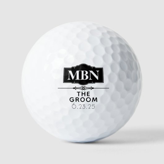 PERSONALIZED GOLFBALLEN VOOR DE BRUIDEGOM (Voorkant)