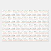 Personalized Goose Christmas Wrapping Paper Sheets (Voorkant 2)