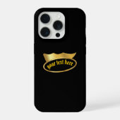 Personalized Gothic Gold Crown Phone Case (Verso)