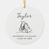 Personalized Graduate Custom Name School Class Of Keramisch Ornament (Voorkant)