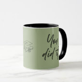 Personalized Graduate Mug – Elegant Script Style (Devant droit)
