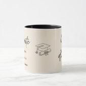 Personalized Graduate Mug – Elegant Script Style (Centre)