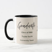 Personalized Graduate Mug – Elegant Script Style (Gauche)