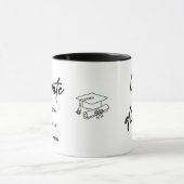 Personalized Graduate Mug – Elegant Script Style (Centre)