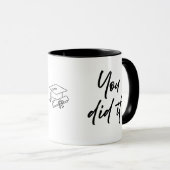 Personalized Graduate Mug – Elegant Script Style (Devant droit)