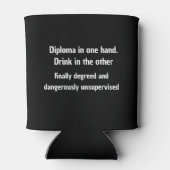 Personalized Graduation Beer Cooler, Custom Year  Blikjeskoeler (Achterkant)