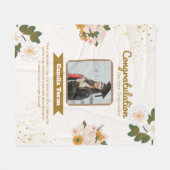 personalized graduation fleece blanket (Voorkant (Horizontaal))