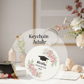 Personalized graduation gift for her, keychain