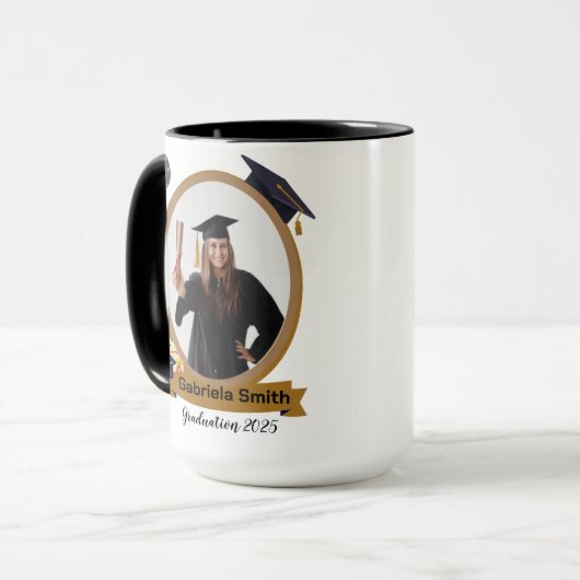 personalized graduation mug (Devant gauche)